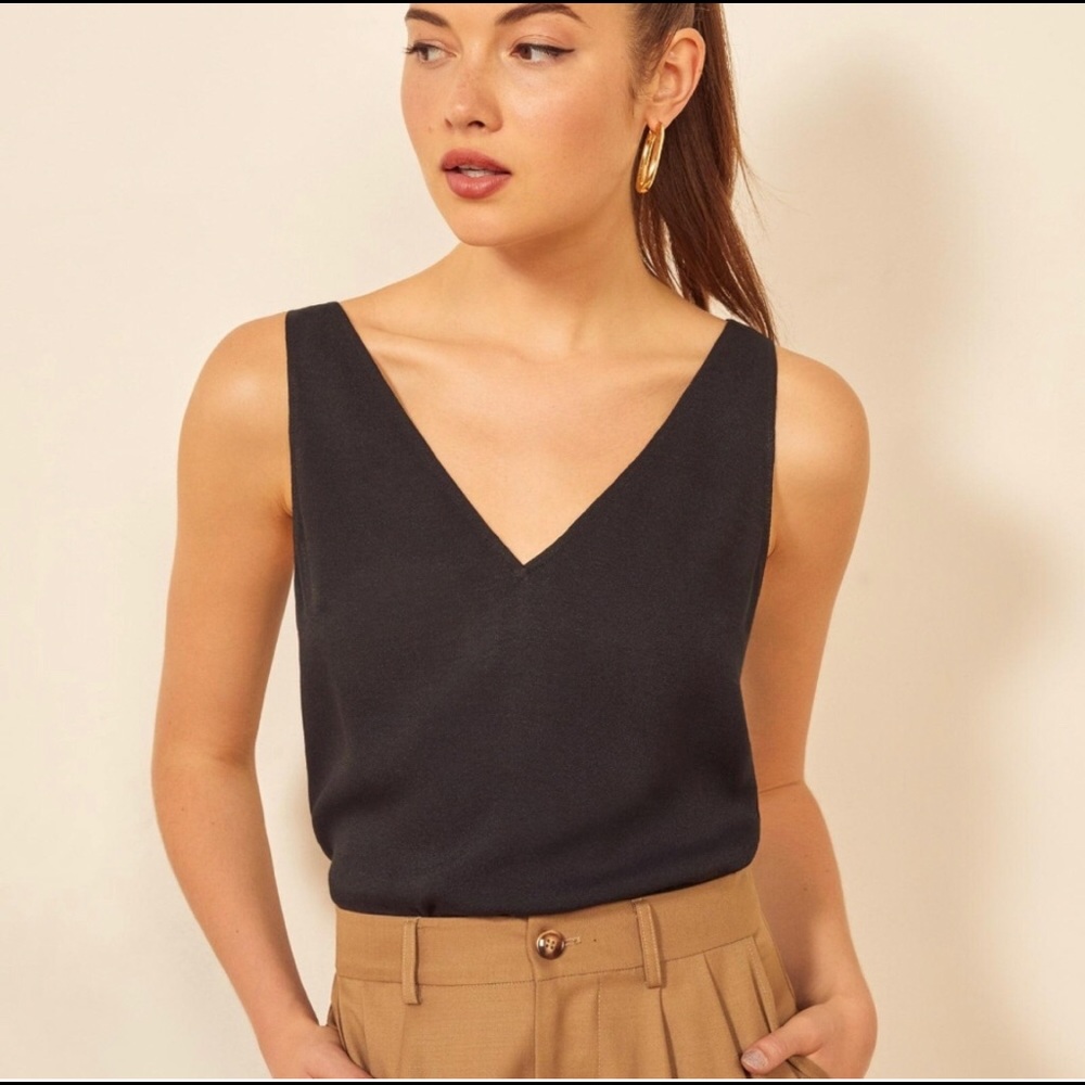 Reformation Black Tessa Tank